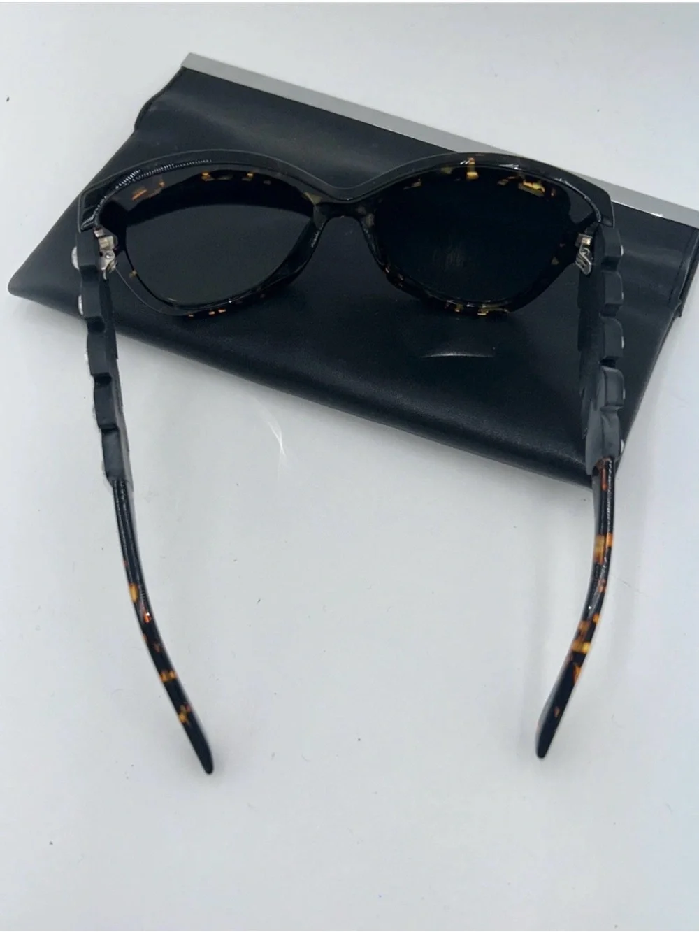 Fendi Special Edition Sunnies FF0139S N6DHD Havana Spotted Crystals Black & Case